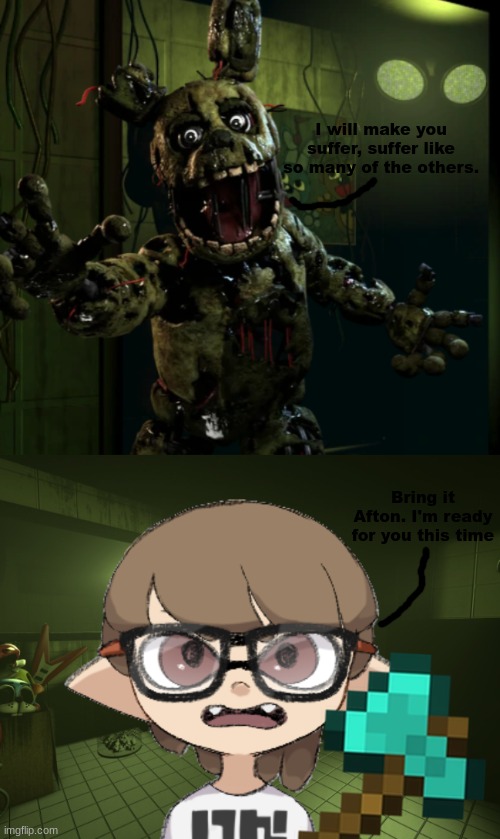 Paleo VS Springtrap (William Afton).mp3 | made w/ Imgflip meme maker