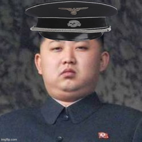 Kim Jong Un is an SS officer | image tagged in kim jung un,ss,communism,nazi | made w/ Imgflip meme maker