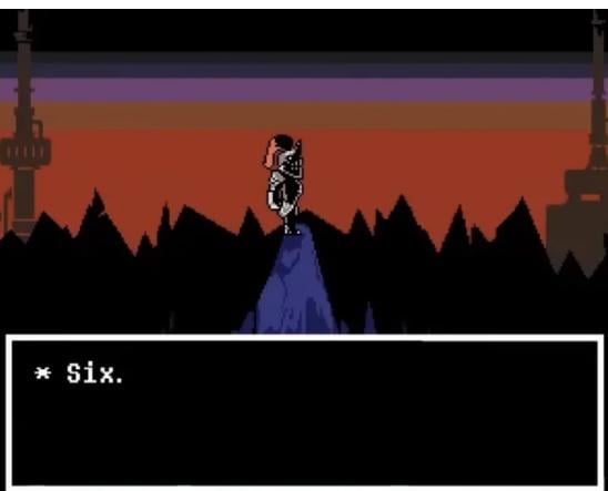 undyne "six" Blank Meme Template