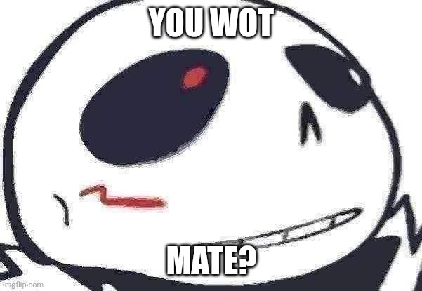 cross wot | YOU WOT; MATE? | image tagged in cross wot | made w/ Imgflip meme maker