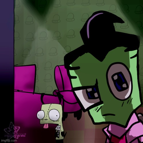 Mi beloved:p | image tagged in zim,invader zim,invaderzim,iz,gir | made w/ Imgflip meme maker
