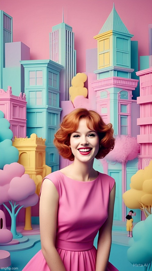 Mollywood | image tagged in ai art,pop art,molly ringwald,hollywood,mollywood,brian einersen | made w/ Imgflip meme maker