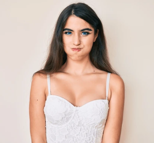 female teenager puffy cheeks Blank Meme Template