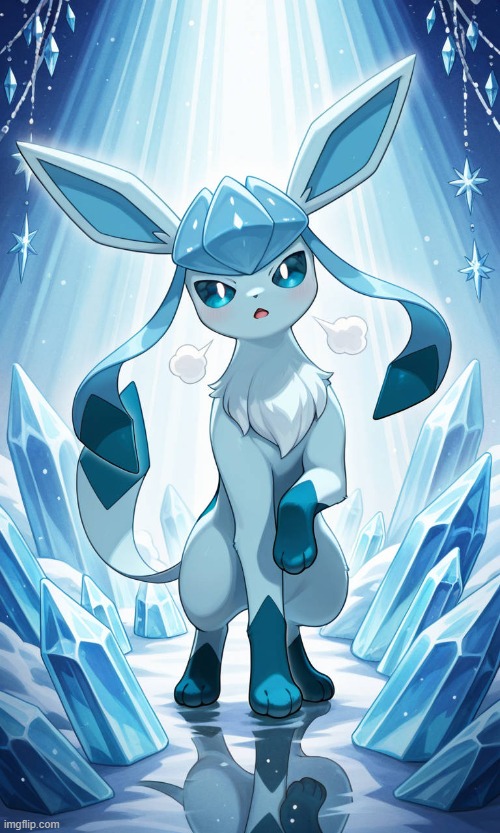 image tagged in glaceon | made w/ Imgflip meme maker