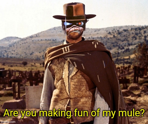 Are you making fun of my mule? | made w/ Imgflip meme maker