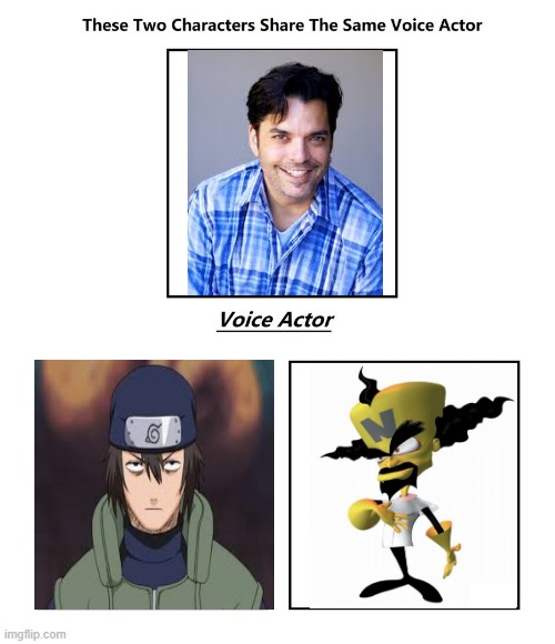 Lex Lang | image tagged in same voice actor,lex lang,naruto,crash bandicoot | made w/ Imgflip meme maker