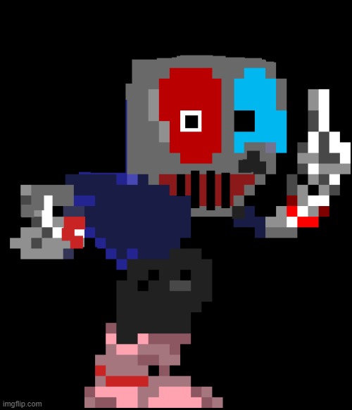 this is a new oc he is evil villan | image tagged in hi | made w/ Imgflip meme maker