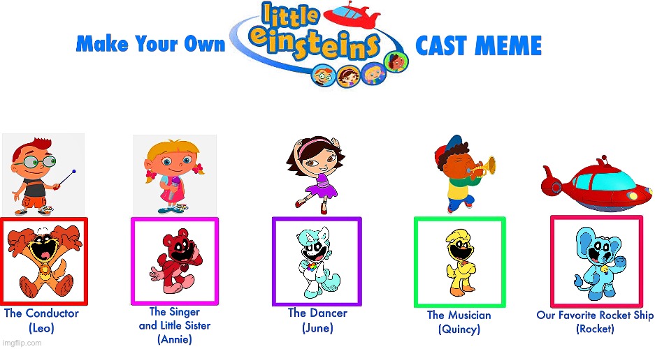 Smiling Einsteins | image tagged in little einsteins | made w/ Imgflip meme maker