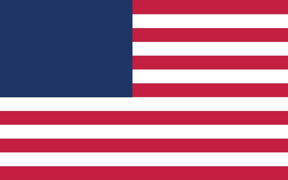 usa flag no stars Blank Meme Template