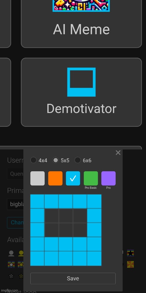 My attempt at recreating the "Demotivator" button as an icon | made w/ Imgflip meme maker