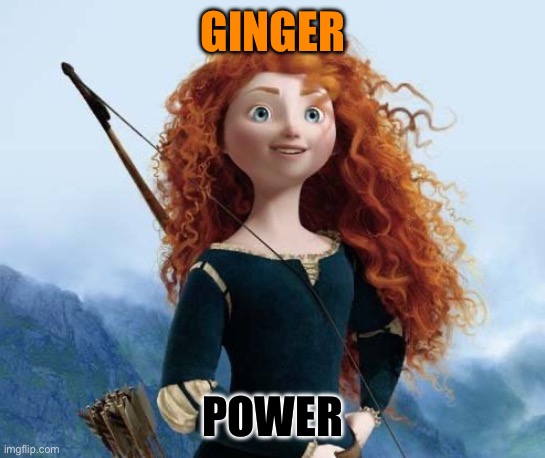 Merida Brave | GINGER; POWER | image tagged in memes,merida brave | made w/ Imgflip meme maker