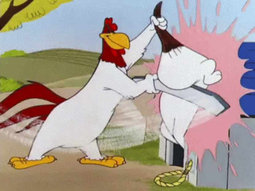 Foghorn Leghorn Slap Blank Meme Template