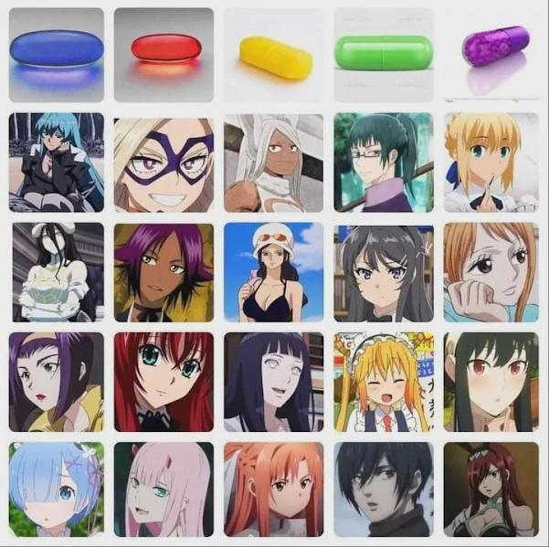 waifu chart Blank Meme Template