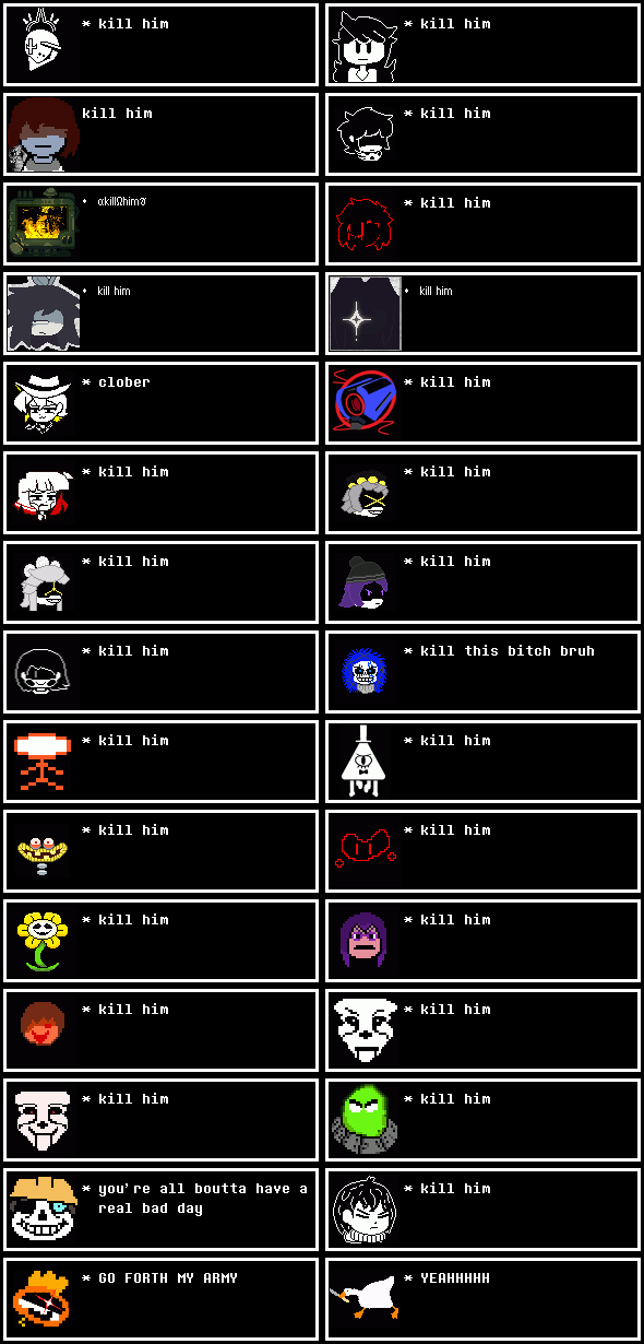 kill him Blank Meme Template