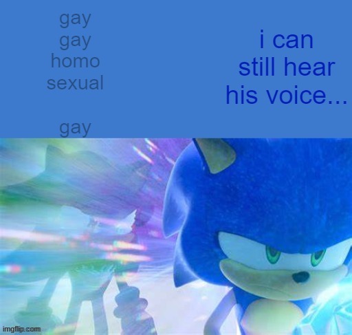 sonic is gay gay homosexual gay | image tagged in sonic is gay gay homosexual gay,why are you gay | made w/ Imgflip meme maker