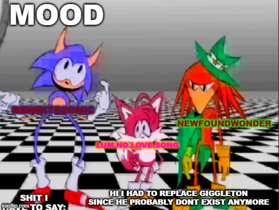 newfoundwonder is my new friend btw | HI I HAD TO REPLACE GIGGLETON SINCE HE PROBABLY DONT EXIST ANYMORE | image tagged in new annoucement shared temp | made w/ Imgflip meme maker