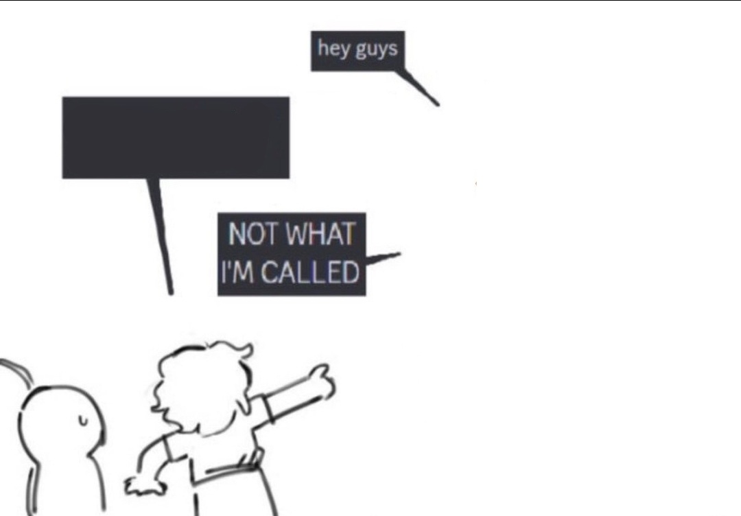 Not what im called Blank Meme Template