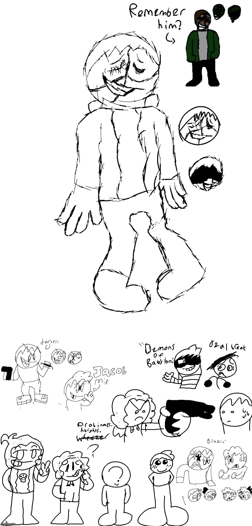 sum last night doodles for y'all.,, | made w/ Imgflip meme maker