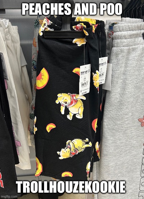 Someone thought this was a good idea… | PEACHES AND POO; TROLLHOUZEKOOKIE | image tagged in winnie the pooh,funny,walmart,wtf,fail | made w/ Imgflip meme maker