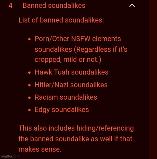 a lot of this makes sense but no "edgy" soundalikes??? | made w/ Imgflip meme maker