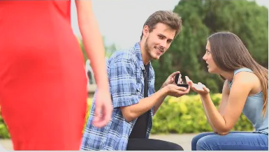 Jealous GF Proposal Blank Meme Template