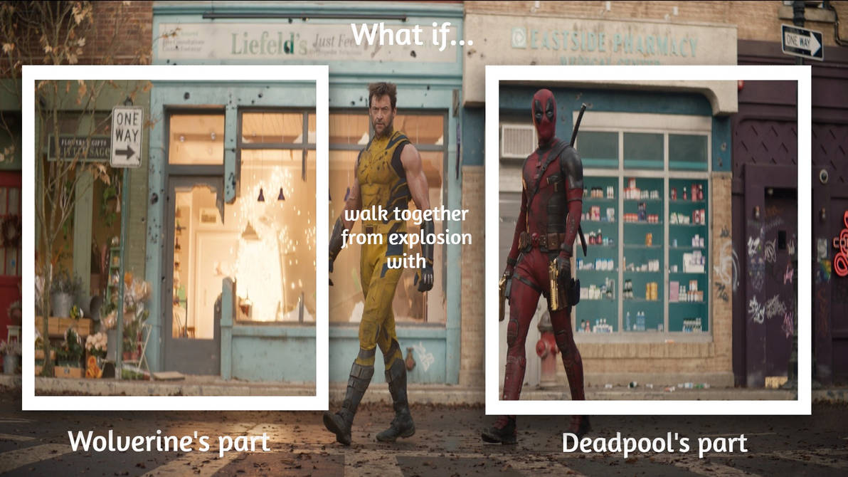 What if walk together from explosion Blank Meme Template