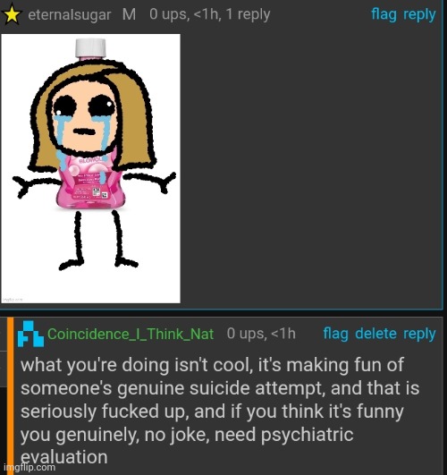 Y'all may not know this but around a year ago I attempted suicide by drinking mouthwash, this is fucked up | made w/ Imgflip meme maker