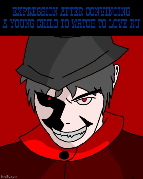 EXPRESSION AFTER CONVINCING A YOUNG CHILD TO WATCH TO LOVE RU | image tagged in mepios,to love ru | made w/ Imgflip meme maker
