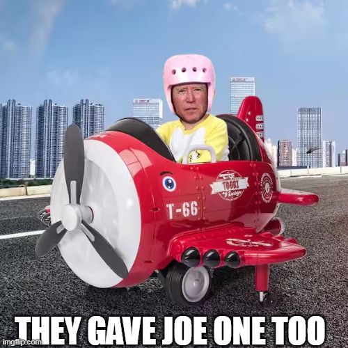 Good for one POTUS ? Good for Another | THEY GAVE JOE ONE TOO | image tagged in qatar trump plane gift meme | made w/ Imgflip meme maker
