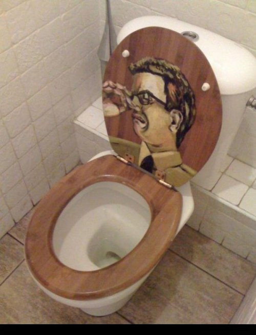 Appropriate Toilet Seat | image tagged in toilet seat,stinky,bathroom humor,painting,smelly,poop | made w/ Imgflip meme maker