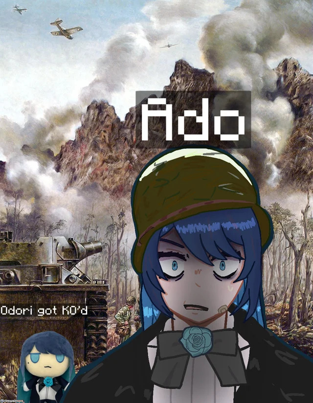 Ado thousand yard stare Blank Meme Template