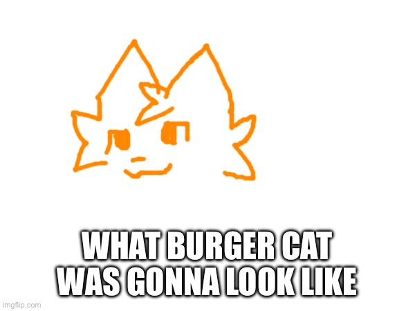 WHAT BURGER CAT WAS GONNA LOOK LIKE | made w/ Imgflip meme maker