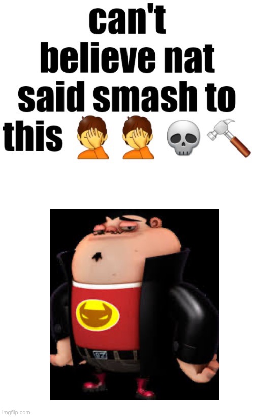 Can’t believe nat said smash to this | image tagged in can t believe nat said smash to this | made w/ Imgflip meme maker