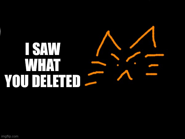 I SAW WHAT YOU DELETED | made w/ Imgflip meme maker