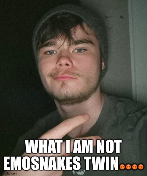WHAT I AM NOT EMOSNAKES TWIN😡😡😡😡 | made w/ Imgflip meme maker