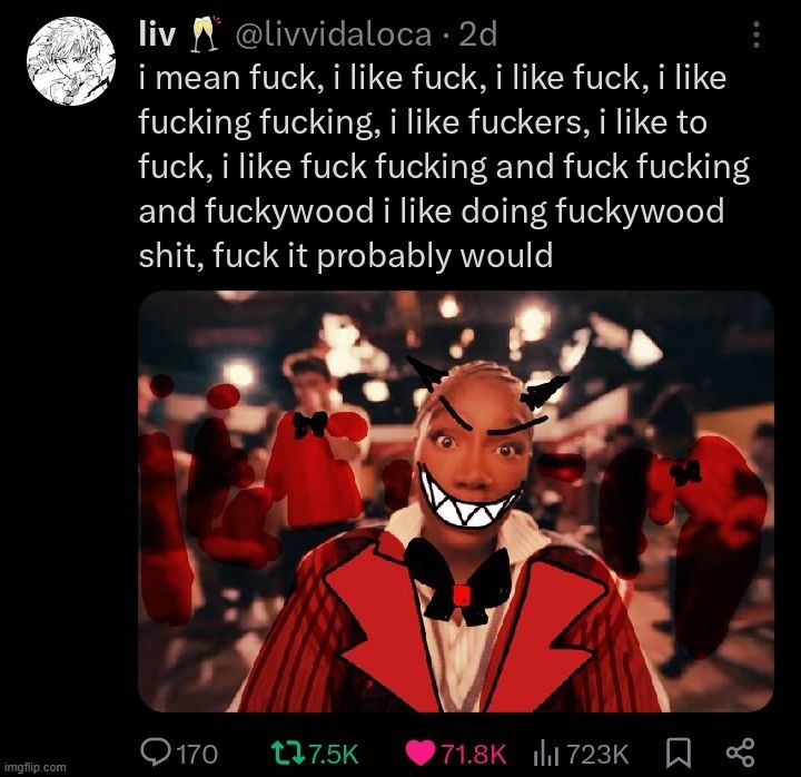 doechii if she was written by vivziepop | made w/ Imgflip meme maker