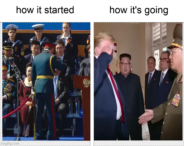 How it started vs how it's going | image tagged in how it started vs how it's going | made w/ Imgflip meme maker
