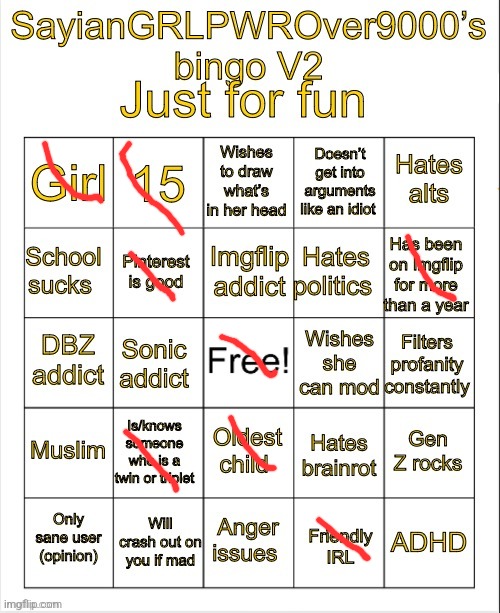 Ts so ass | image tagged in sayiangrlpwrover9000 s bingo v2 | made w/ Imgflip meme maker