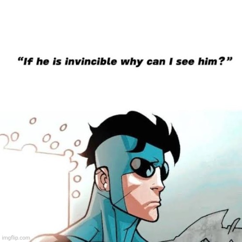 I am invincing it | image tagged in memes,mark,title card | made w/ Imgflip meme maker