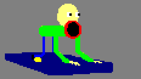 Baldi Likes Door Blank Meme Template