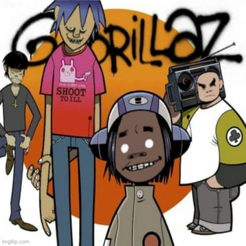 Ogillarz | image tagged in gorillaz | made w/ Imgflip meme maker