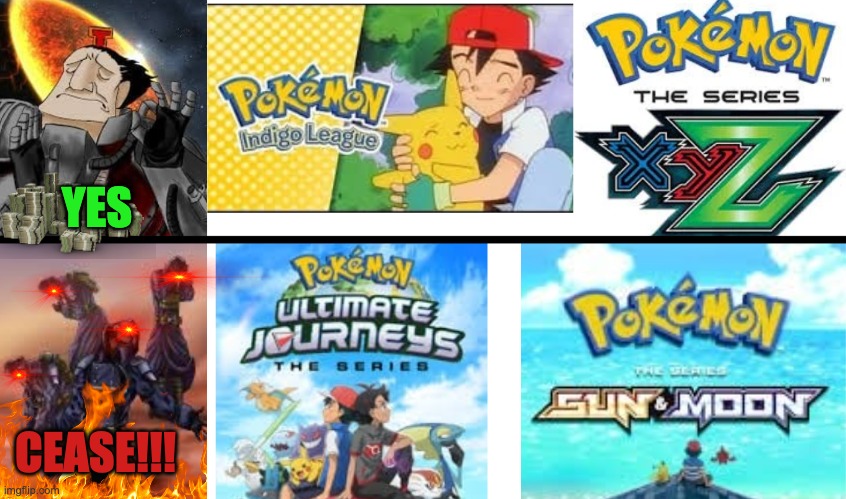 It was all so good... lets go back please? please? | YES; CEASE!!! | image tagged in pokemon,40k,kreigsman,heresy | made w/ Imgflip meme maker