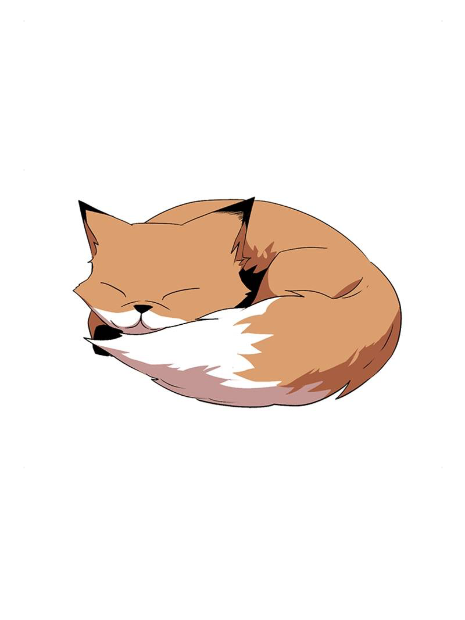 Sleeping manga fox Blank Meme Template