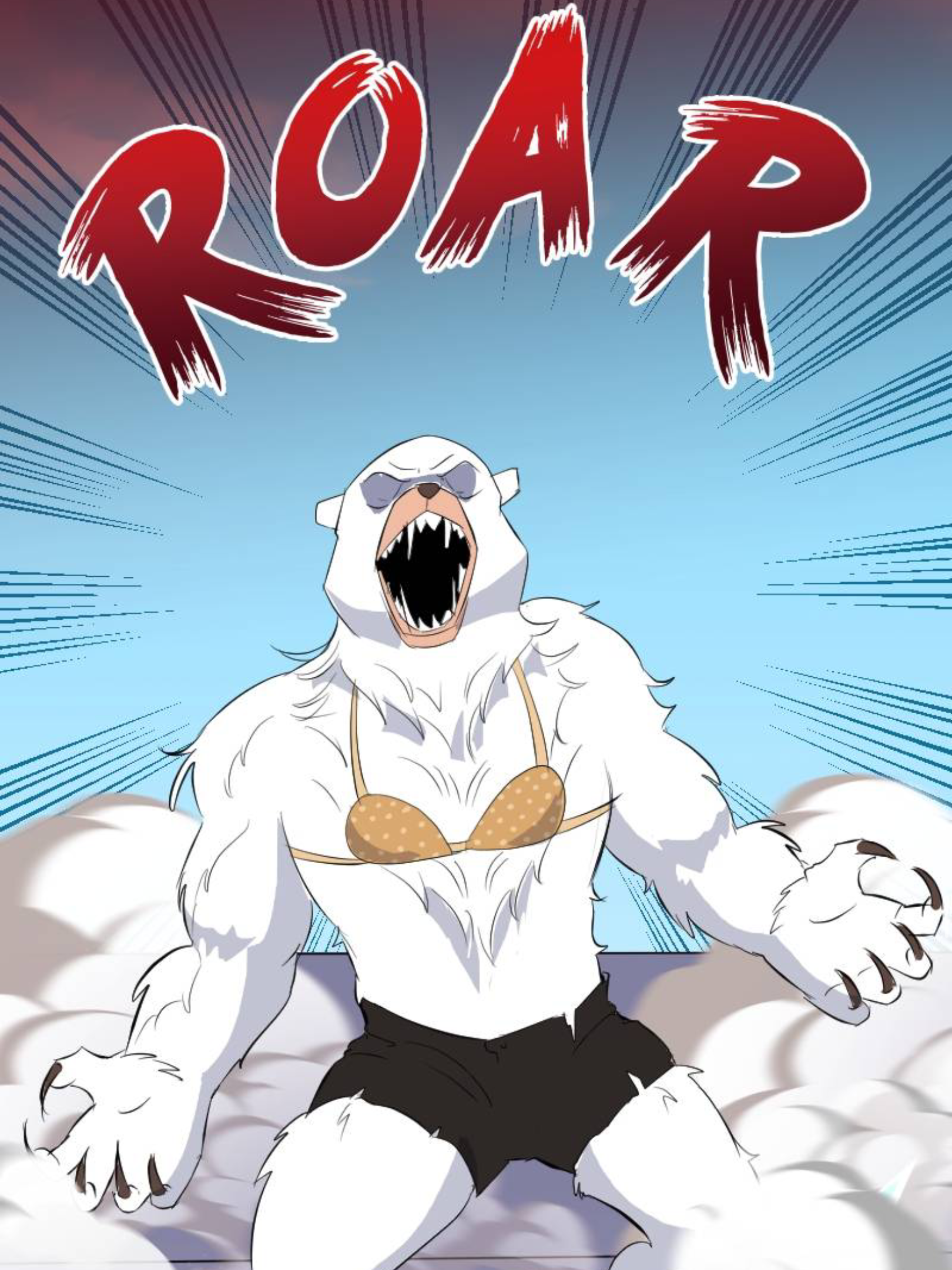 Bear transformation lady version Blank Meme Template