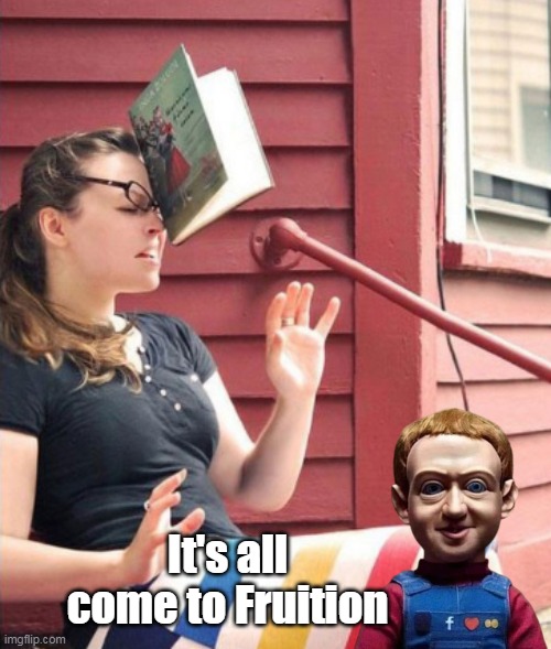 INTENDED consequences | It's all come to Fruition | image tagged in zuckerburg doll facebook meme | made w/ Imgflip meme maker