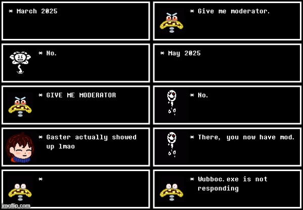 Moderata Disasta (Undertale #89) | made w/ Imgflip meme maker