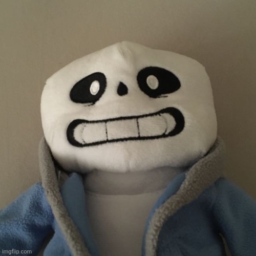 image tagged in sans plush | made w/ Imgflip meme maker