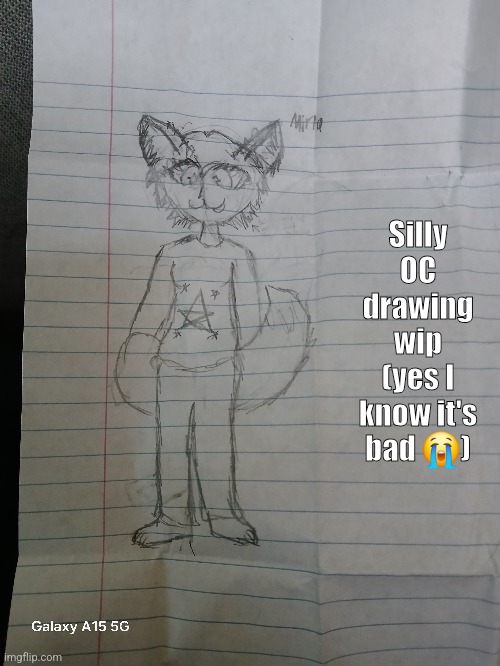 OH NO FURRY FURRY ALERT AAAAA | Silly OC drawing wip (yes I know it's bad 😭) | made w/ Imgflip meme maker