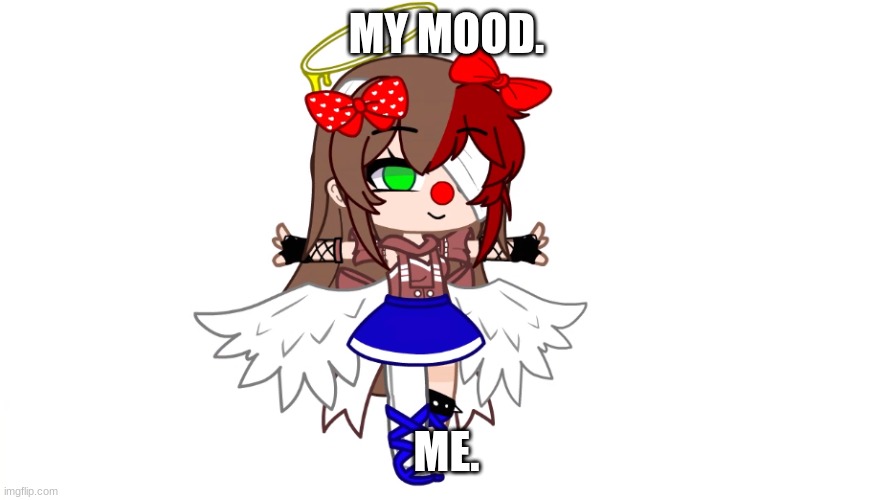 Lizzy Afton. | MY MOOD. ME. | image tagged in liz afton just t-poseing | made w/ Imgflip meme maker