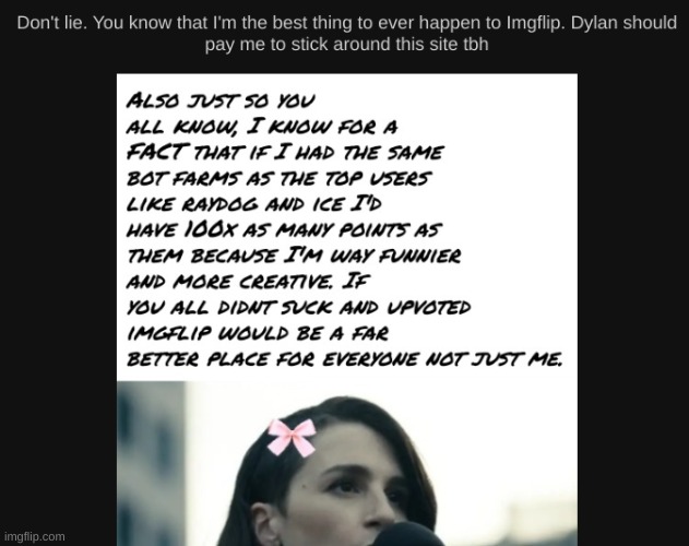 this is some main character syndrome if I've ever seen it | made w/ Imgflip meme maker